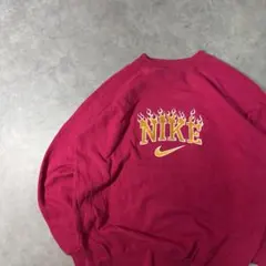 818【人気Lサイズ】ナイキ♤刺繍ビッグロゴ　90s 銀タグ　スウェット　美品 818【人気Lサイズ】ナイキ♤刺繍ビッグロゴ 90s 銀タグ