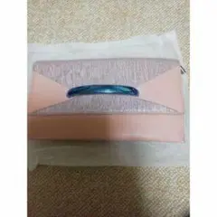 クラッチバッグ　レディース　ショルダー　セカンドバッグ　シャンパンピンク