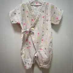 10 mois ディモワ　甚平2wayドレス50-70 ロンパ　コットン100