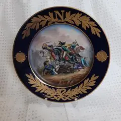 セーブル Svres 1876年 人物文 飾り皿 アンティーク プレート 金彩