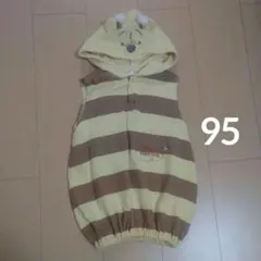 コトリ　プーさん　ハチ　ロンパース　95　バースデイ