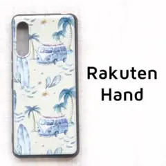 Rakuten Hand カバー ヤシの木と車 楽天ハンド