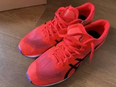 極美品 ASICS アシックス ウインドスプリント3 レッド 27cm 陸上