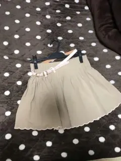 本日限定値下げ！　ミニスカート　ベージュ　ベルト付き　オシャレ　Mサイズ