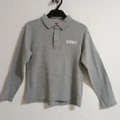 ESPRIT グレー. 長袖ポロシャツ