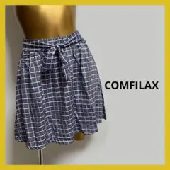 【5574】COMFILAX 前縛り スカート F ネイビー d.i.aのサムネイル