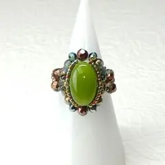 No.3943 ビーズリングハンドメイド(13～15号)