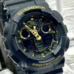CASIO 신품 배터리 시계 남성 GA-100CF 위장 위장 희귀