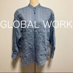 GLOBAL WORK グローバルワーク シャツ アソート柄シアーシャツ Ｍ
