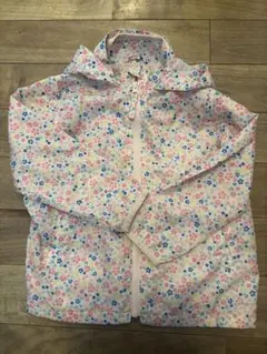 ホットビスケッツ収納可能帽子付き花柄フルジップジャケット 110