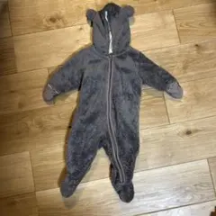 H&M クマ耳付きボアロンパース　防寒