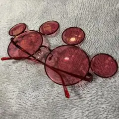 ①Disney ディズニー サングラス ミッキー レッド　ドットのサムネイル
