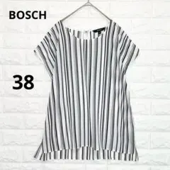BOSCH ブラウス ストライプ フレンチスリーブ とろみ 日本製 P2241のサムネイル