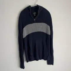 Polo Jeans Co. リブ編みハーフジップセーター Mのサムネイル