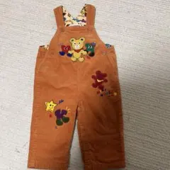 め*み様 Miki House コーデュロイロンパース T80-G1