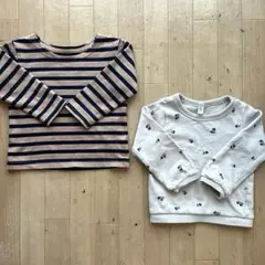 ベビー　長袖　ロンT トレーナー　2枚セット