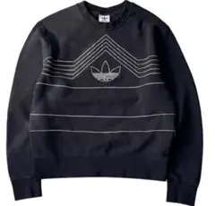 adidas ブラック トレーナー・スウェット