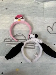 スヌーピーとモッピーのカチューシャセット