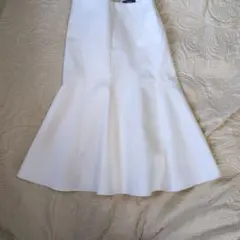 セオリーホワイト フレアスカート ロング