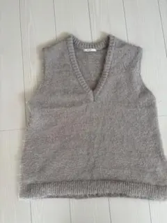 discoat ラメフェザーヤーンベスト