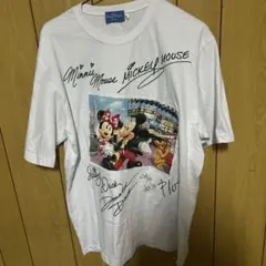 【公式】東京ディズニー ミッキー&ミニー サイン風プリントTシャツ 両面プリント