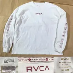 RVCA ロンT 長袖 tシャツ 白 袖プリント 長袖 ホワイト ルーカのサムネイル