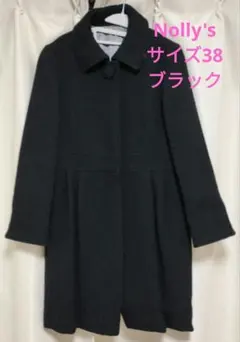 Nolly'sブラックウールコート