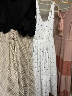 レディースワンピースセット（黒・白・ピンク）