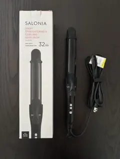 SALONIA 2WAY ヘアアイロン 32mm SL-002AB ブラック