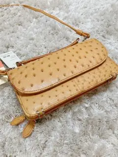 【値下げ】60,000円→9,980円オーストリッチショルダーウォレット