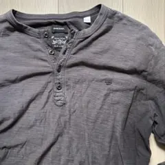 極美品 DIESEL K-ATULLUS ロゴプリント ヘンリーネック セーター