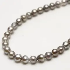 タヒチ黒蝶真珠パールネックレス ケシ 5-4mm マルチカラー - メルカリ