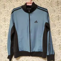 adidas ジャージ ジャケット Mサイズ 青黒