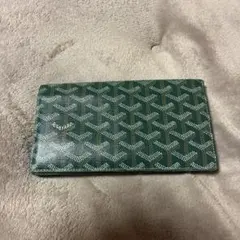 GOYARD 二つ折り財布 グリーン ヴィクトワール 超美品 正規品 - メルカリ