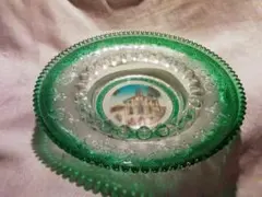 ♪ガラス灰皿　レトロ