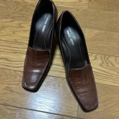 MIUMIU キラキラ ローファー パンプス ブラウン 25.5 - メルカリ