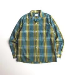 良好 60s-70s TOWN CRAFT チェック オープンカラーシャツ Sのサムネイル