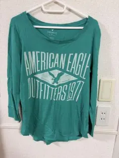 AMERICAN EAGLE OUTFITTERS グリーン Tシャツ L