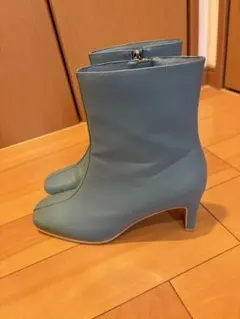 アズールバイマウジー 青ブーツ サイドファスナー付き
