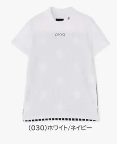 新品　PING 星柄バックデザインモックネックシャツのサムネイル