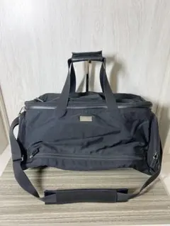 GUCCI ボストンバッグ　ナイロン　黒　レザー　GG柄　黒　2way