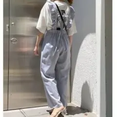 dazzlin ダズリン フリルバックリボンサロペットのサムネイル