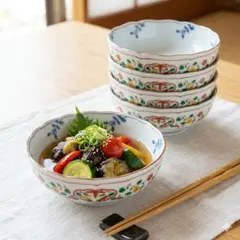 たち吉　間取唐彩　小鉢　5客　花数寄のサムネイル