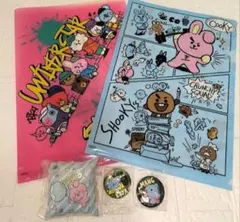BT21 クリアファイル　クッションチャーム　缶バッジ　くら寿司