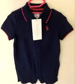 新品タグ付き　Ralph Lauren ネイビー ポロシャツ ロンパース