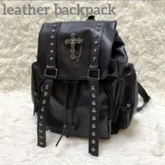✨未使用級✨y2k リュック スタッズ 十字架 レザー サブカル 地雷系