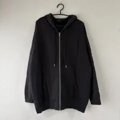 ジップパーカー 黒