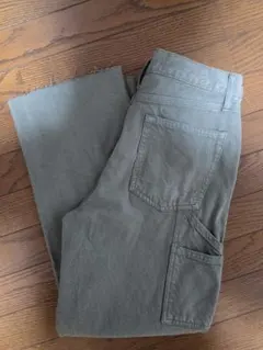 90's/ペインターパンツ/ カーキ/フェード/ カットオフ