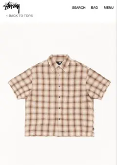 !!完売品!!　Stussy LIAM SS PLAID SHIRT sサイズのサムネイル