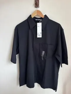 UNIQLO U エアリズムコットンポロシャツ　ブラック　M ユニクロユー